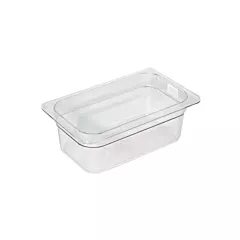 Cambro camwear pan, clear, 1/4 size 6