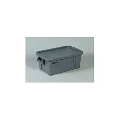 Rubbermaid Brute 14 Gallon Tote with Lid, Grey(9S30GR)