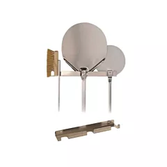 Gi Metal Wall Mounted Rack For Pizza Peels & Tools with 3 Slots, Aluminum(ACH-PP)
