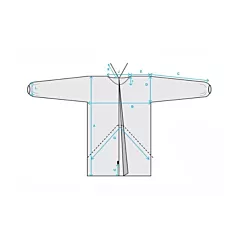 AMD Ritmed SMS Isolation Gown Level 2 Large Yellow 10/bag