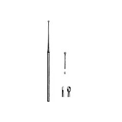 AMG Buck Ear Curette Blunt Straight SS Size 0