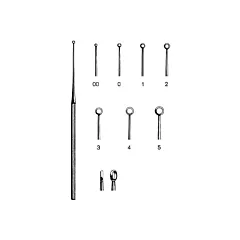 Buck Ear Curette Straight SS Size 2 Blunt