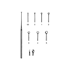 Buck Ear Curette Straight SS Size 3 Blunt
