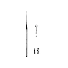 AMG Buck Ear Curette Blunt Straight SS Size 5