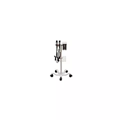 Amico Mobile Diagnostic Station with Coaxial Ophthalmoscope, Fiber Optic Otoscope and Specula Dispenser. Comes with large basket with cord wrap and 10ft power cord.