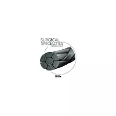 Look Silk Suture 4-0 Black Braided, 18