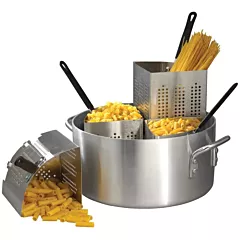 Winco 20 Qt Pasta Cooker Pot with Inserts(APS-20)