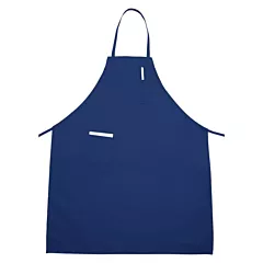 Winco Full Length Bib Apron with Pockets, Blue