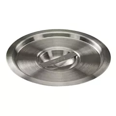 Winco Bain Marie Cover for 3.5 Qt Containers with Handle, Stainless Steel
