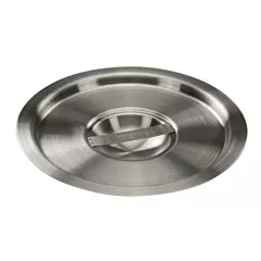 Winco Bain Marie Cover for 4.25 Qt Containers with Handle, Stainless Steel(BAMC-4.25)