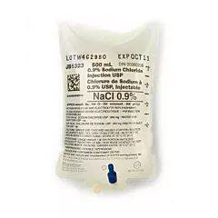 Baxter 0.9% Sodium Chloride Saline 500ml Bag - 24/Case