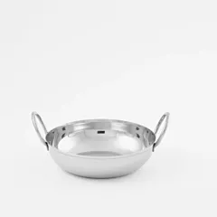 American Metalcraft 18 Oz Round Balti Dish, Stainless Steel