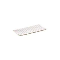 Winco Cotton Glass Polishing Towel, Red Stripes, 16