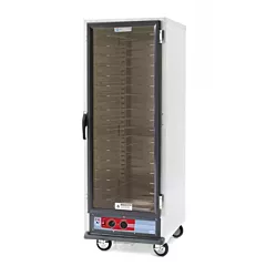 Metro C5 1 Full Size Non-Insulated Mobile Heated Cabinet with 18 Pan Capacity - C519-HFC-U