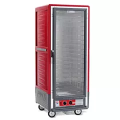 Metro C5 3 Series Full Height Insulated Mobile Heated Cabinet with 18 Pan Capacity, Clear Door