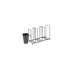 San Jamar 3 Stack Horizontal Cup & Lid Wire Organizer(C8003WFS)