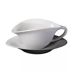 Cameo Fusion Gravy Boat & Saucer Shell Shape, 12 /Case