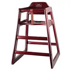 Winco Wooden High Chair, Mahogany