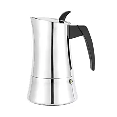 Cuisinox Capri 4 Cup Stovetop Espresso Coffee Maker, Stainless Steel(COF-9CAP)