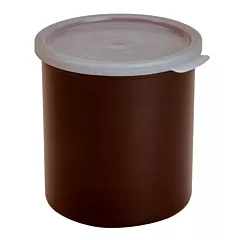 Cambro 2.7 Qt Round Crock with Lid, Reddish Brown - CP27195