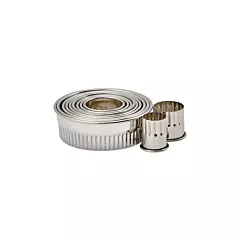 Winco Fluted Round Cookie Cutter Set(CST-1)