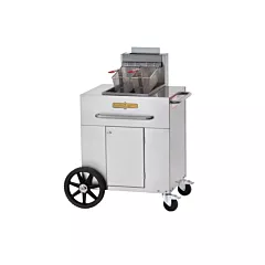Crown Verity 35-40 lb Portable Single Tank Outdoor Fryer, Natural Gas(CV-PF-1NG)