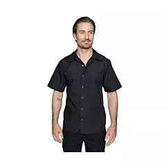 Blackwood Apparel Cook / Dishwasher Shirt with Snap Buttons, Black, 2X-Large(CW21-BLK)