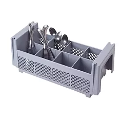 Cambro Flatware Washing Basket with 8 Compartments 1/2 Size(8FBNH434151)
