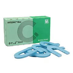Coltene Hygenic U-Shaped Wax Bite Wafers Blue with Foil, 24/box