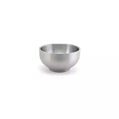 Front Of The House Harmony 6 Oz Double Wall Bowl, Brushed Stainless Steel 6 /Case