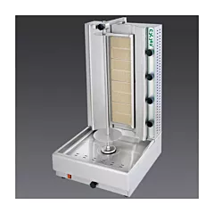 Visvardis 4 Burner Gyro / Shawarma Machine, 140 lb Capacity, Natural Gas(DG8A)