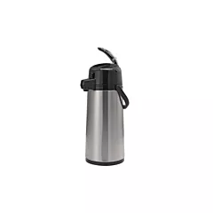 Service Ideas 2.2 Litre Airpot with Lever, Glass Liner, Matte Black(ECAL22PBLMAT)