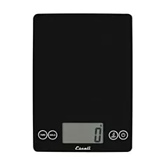 Escali Arti 15 lb Digital Portion Control Scale, Glass, Black
