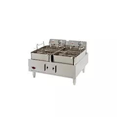 Wells Countertop Electric Fryer Dual Fry Pot, 15 lb Capacity Each with Thermostatic Controls