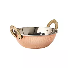 Tableware Solutions 20 Oz Kadai Dish with Double Handles, Copper 12 /Case