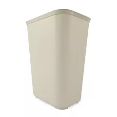 Rubbermaid 10 Gallon Rectangular Fire Resistant Wastebasket, Beige(2544-00-BE)