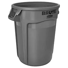 Rubbermaid Brute 32 Gallon Round Trash Can, Grey