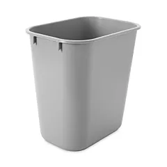 Rubbermaid 3.25 Gallon Rectangular Wastebasket, Grey(2955-00)