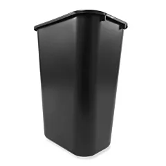 Rubbermaid 10.25 Gallon Rectangular Wastebasket, Black