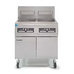 Frymaster 2 x 50 lb High Efficiency Floor Fryer with Built-In Filtration 160,000 BTU
