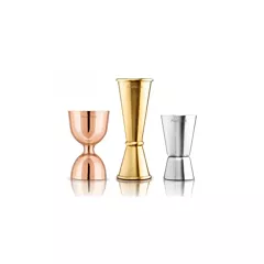 Final Touch Metal Double Jigger 3 Piece Set