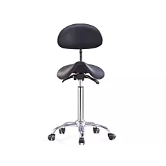 Flight Saddle Stool with Backrest