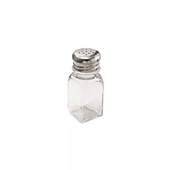 Winco 2 Oz Square Salt / Pepper Shaker with Mushroom Top(G-109)