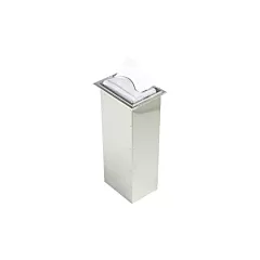 San Jamar Venue In-Counter Interfold Napkin Dispenser with Control Face, Clear(H2003CLSS)