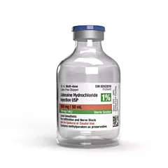 Lidocaine 1% with Preservative 50ml Multidose Vial Non-Returnable, each