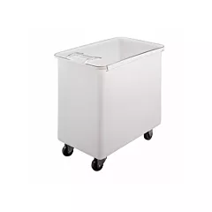 Cambro 42.5 Gallon Flat Top Mobile Ingredient Bin with Sliding Lid, White(IB44148)