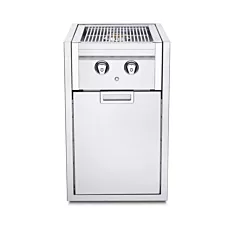 Crown Verity IBISC-SBNG-GH-LT Infinite Series Cabinet with Built In Dual Side Burner & Garbage Holder with Lights, Gas