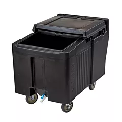 Cambro ICS175L110 SlidingLid™ 175 Pound Insulated Mobile Ice Caddie, Black