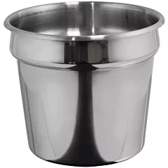Winco 7 Qt Inset, Stainless Steel