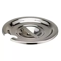 Winco Inset Cover for 2.5 Qt Containers with Handle, Stainless Steel